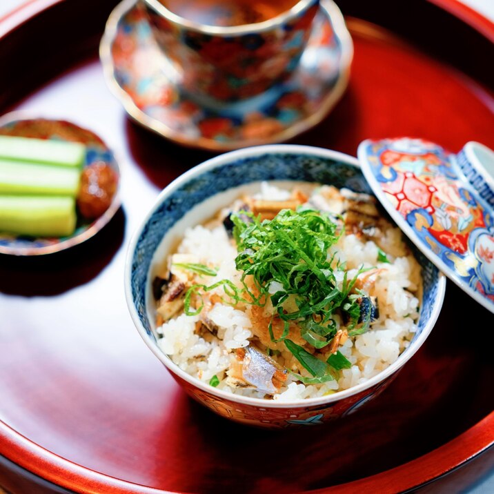 子持ちししゃもの炊き込みご飯【和食・主食】